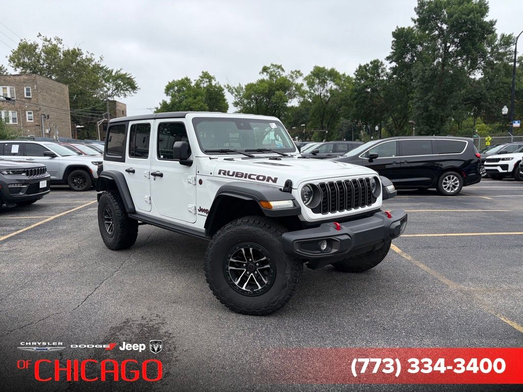 Bright White Clearcoat 2025 Jeep Wrangler SUV / Crossover Four-Wheel Drive 8-Speed Automatic