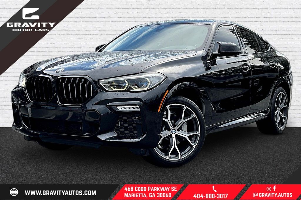 Black Sapphire Metallic 2021 BMW X6 SUV / Crossover Rear-Wheel Drive 8-Speed Automatic