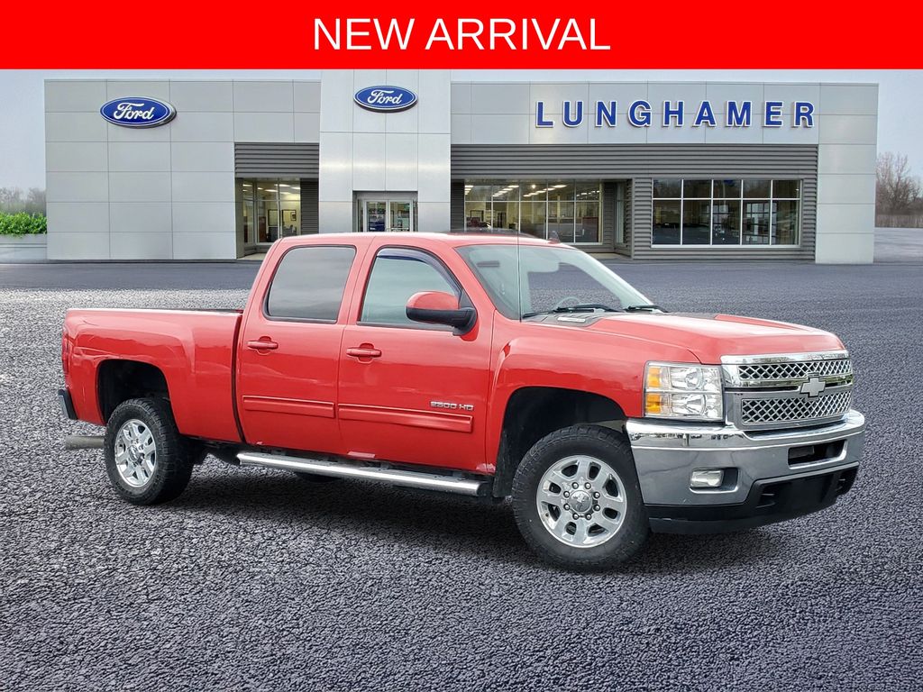 Victory Red 2014 Chevrolet Silverado 2500HD LTZ Crew Cab 4WD Pickup Truck Four-Wheel Drive 6-Speed Automatic