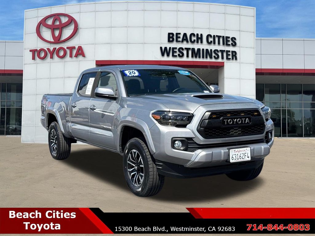 Silver Sky Metallic 2020 Toyota Tacoma Pickup Truck 4X2 6-Speed Automatic