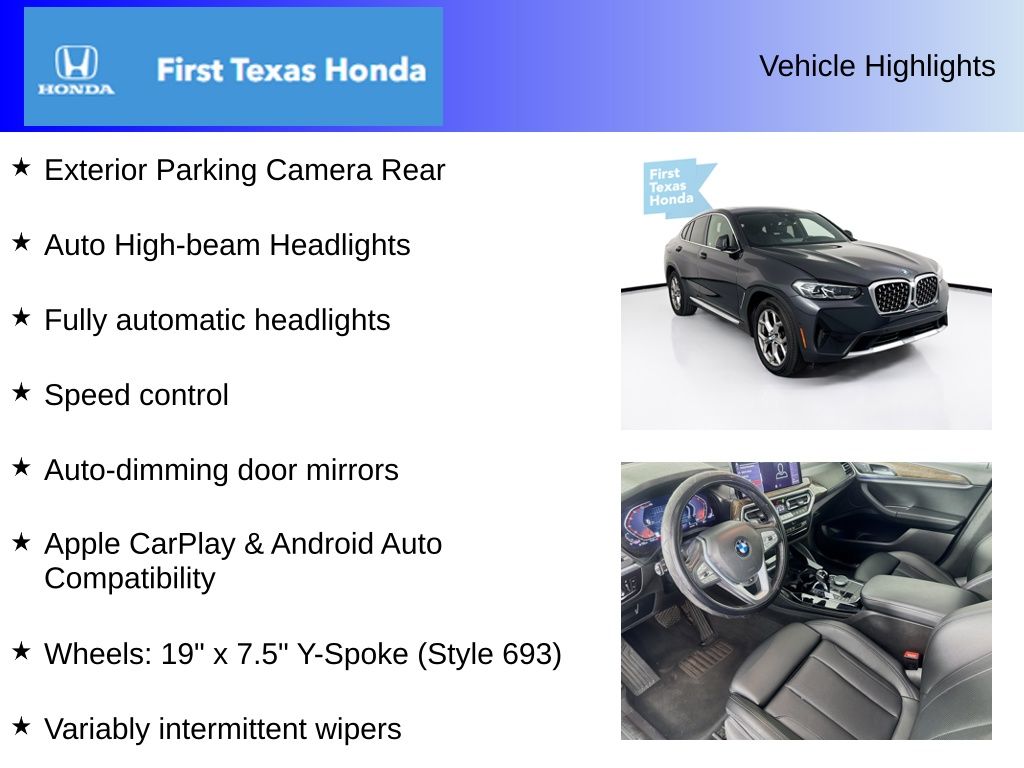 Used Car 2022 Bmw X4  Xdrive30i For Sale Under $30,000 In Austin, Texas