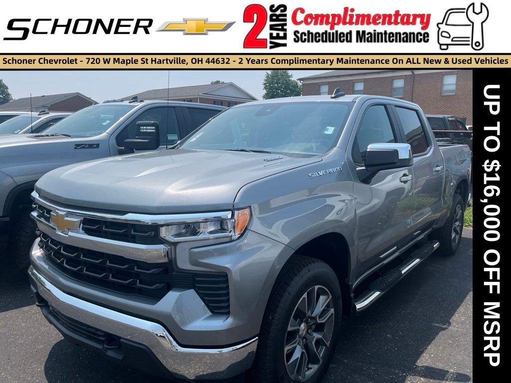 Sterling Gray Metallic 2026 Chevrolet Silverado 1500 Pickup Truck Four-Wheel Drive 8-Speed Automatic