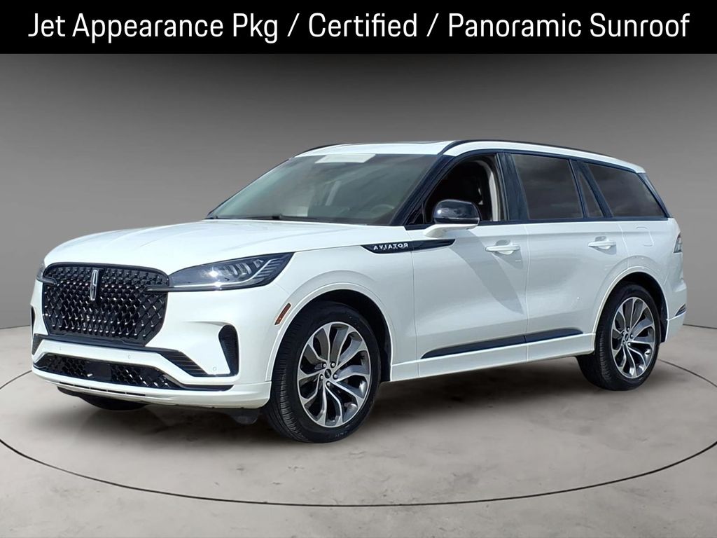 Pristine White Metallic Tri-Coat 2025 Lincoln Aviator Premiere RWD SUV / Crossover Rear-Wheel Drive Automatic