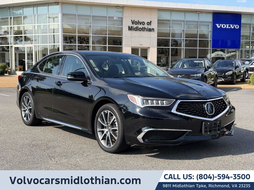 Crystal Black Pearl 2018 Acura TLX Sedan Front-Wheel Drive 9-Speed Automatic