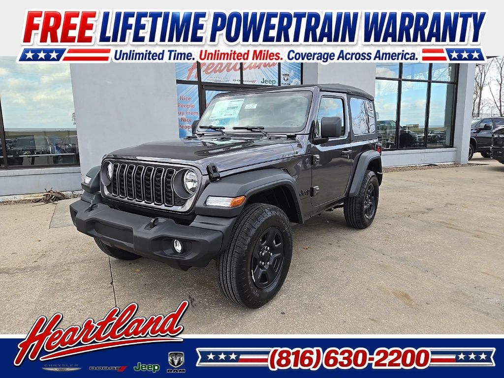 Gray (Granite Crystal Metallic Clearcoat) 2026 Jeep Wrangler SUV / Crossover Four-Wheel Drive 8-Speed Automatic