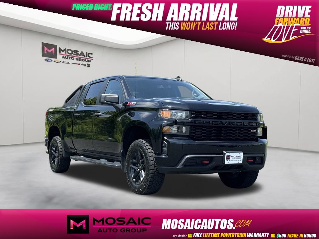 Black 2022 Chevrolet Silverado 1500 Pickup Truck Four-Wheel Drive 8-Speed Automatic