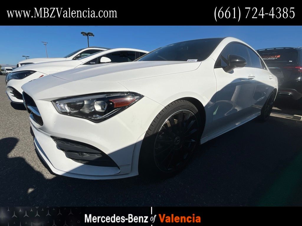 Polar White 2023 Mercedes-Benz CLA Coupe Front-Wheel Drive 7-Speed Automatic