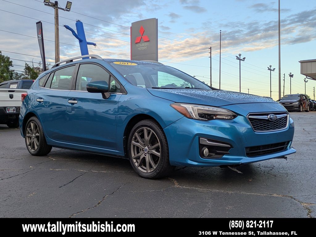 Island Blue 2017 Subaru Impreza 2.0i Limited Hatchback Hatchback All-Wheel Drive Continuously Variable Transmission