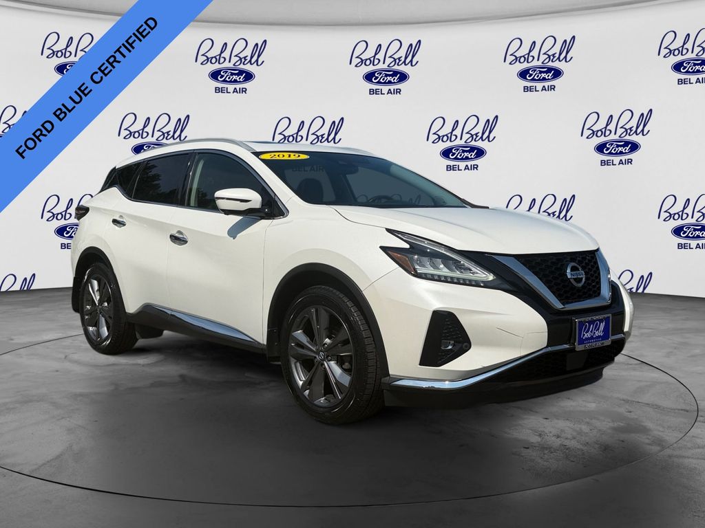 Pearl White Tricoat 2019 Nissan Murano SUV / Crossover All-Wheel Drive Continuously Variable Transmission