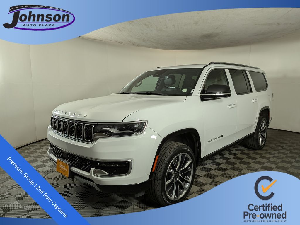 Bright White Clearcoat 2023 Jeep Wagoneer L Series III 4WD SUV / Crossover Four-Wheel Drive 8-Speed Automatic