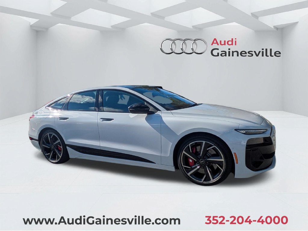 Glacier White Metallic 2025 Audi S6 e-tron Sportback Sedan All-Wheel Drive Automatic