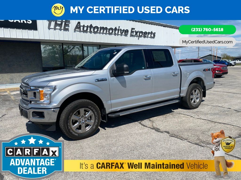 Ingot Silver 2019 Ford F-150 XLT SuperCrew 4WD Pickup Truck Four-Wheel Drive Automatic