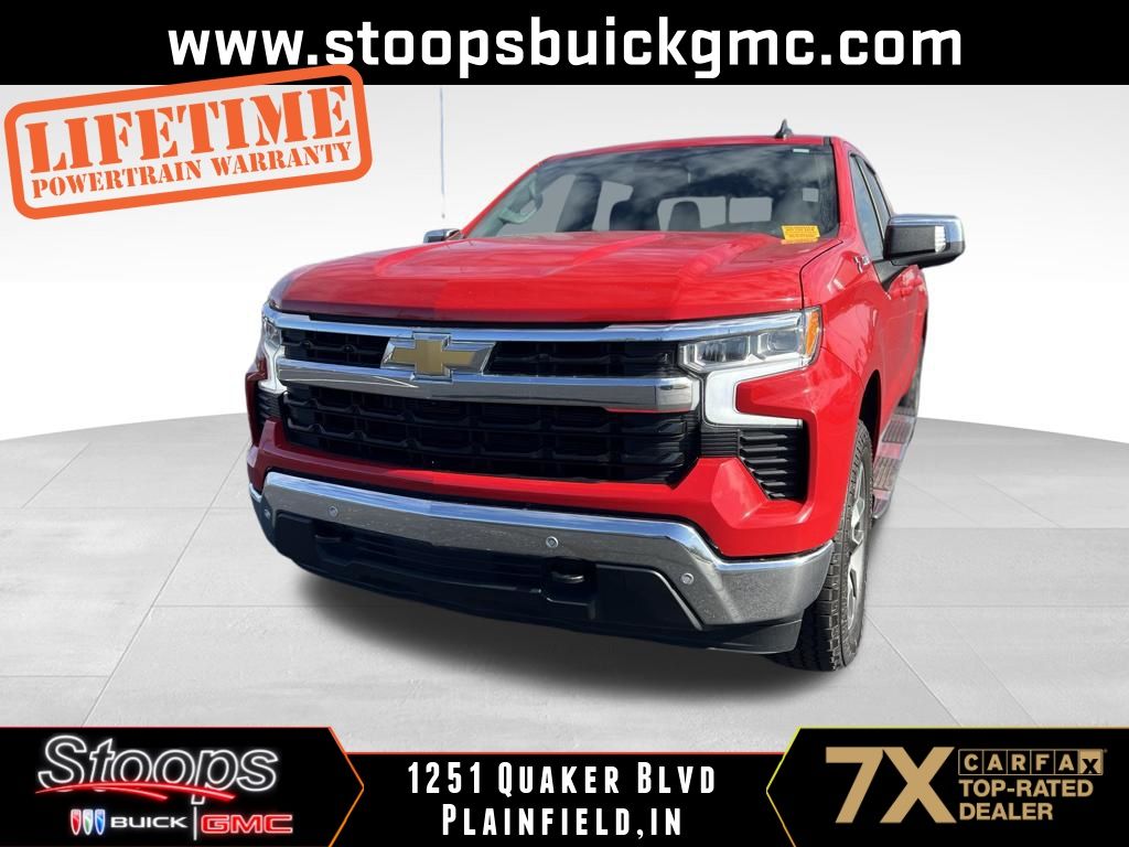 Red Hot 2024 Chevrolet Silverado 1500 LT Crew Cab 4WD Pickup Truck Four-Wheel Drive Automatic