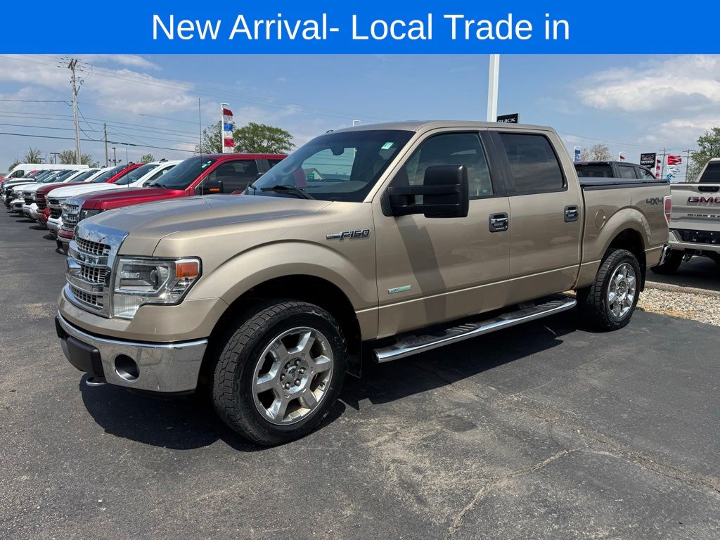 Pale Adobe Metallic 2014 Ford F-150 XLT SuperCrew 4WD Pickup Truck Four-Wheel Drive 6-Speed Automatic