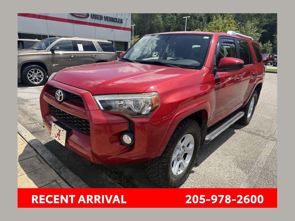 Barcelona Red Metallic 2016 Toyota 4Runner SUV / Crossover Four-Wheel Drive 5-Speed Automatic Overdrive