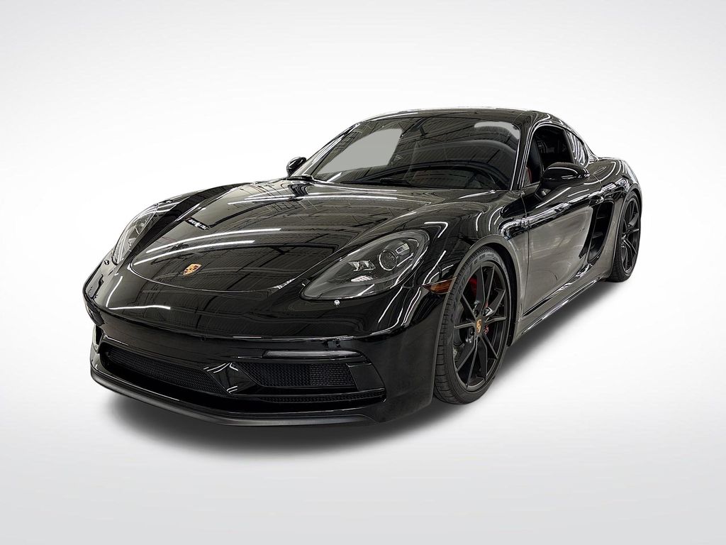 Black 2019 Porsche 718 Cayman GTS RWD Coupe Rear-Wheel Drive 7-Speed Automatic