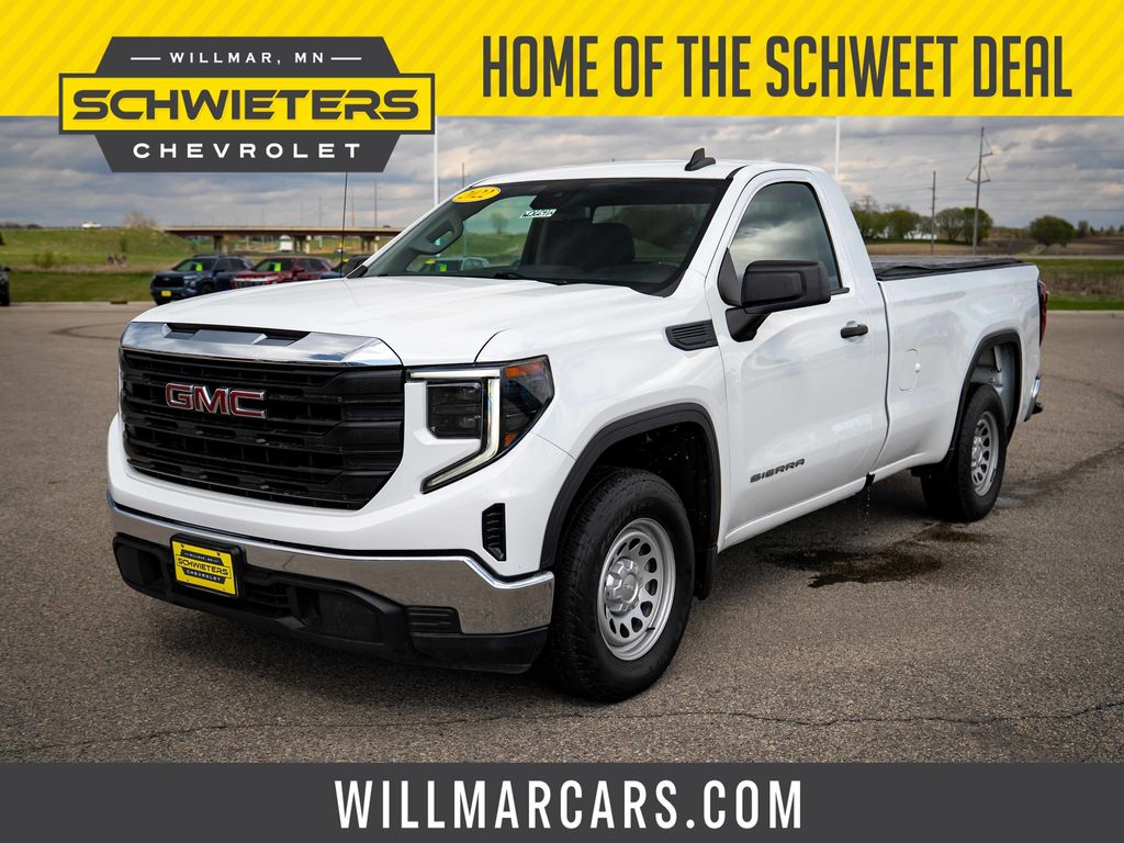 Summit White 2022 GMC Sierra 1500 Pickup Truck 4X2 8-Speed Automatic