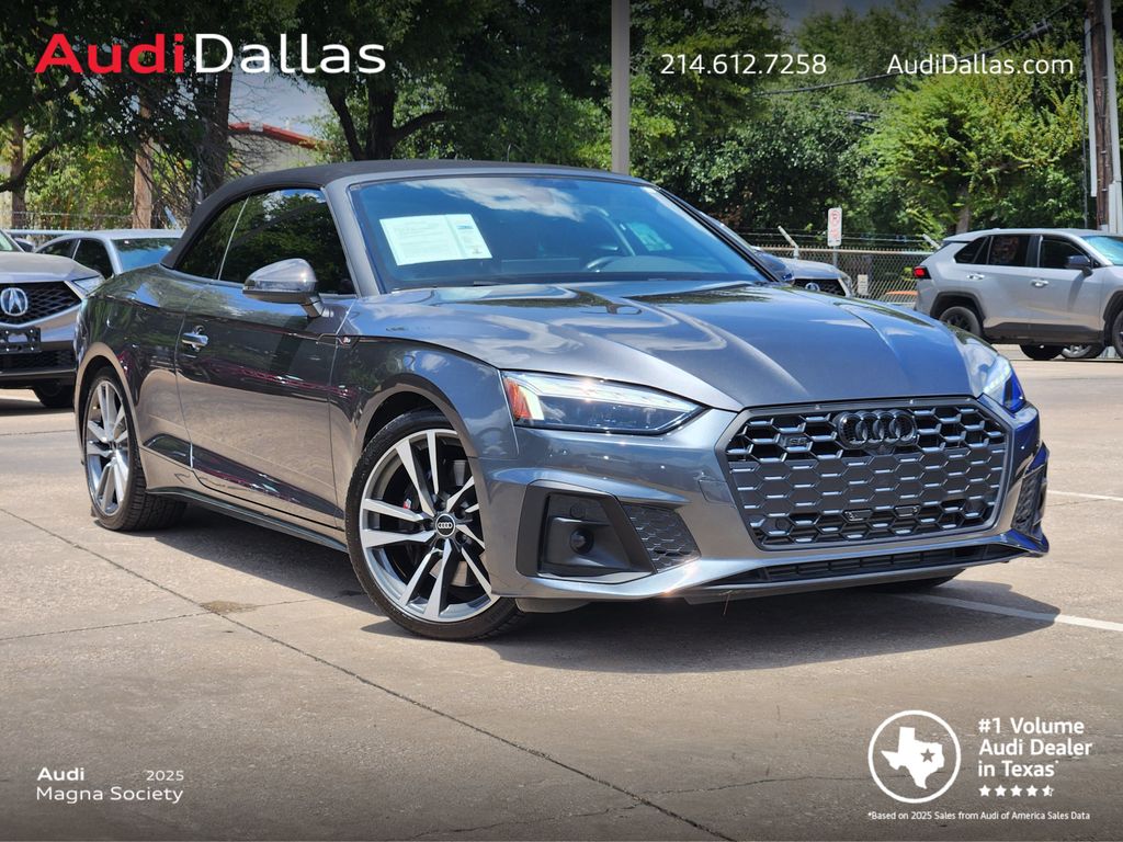 Daytona Gray Pearl Effect 2022 Audi S5 Convertible All-Wheel Drive 8-Speed Automatic