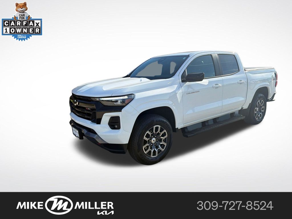 Summit White 2023 Chevrolet Colorado Z71 Crew Cab 4WD Pickup Truck Four-Wheel Drive 8-Speed Automatic