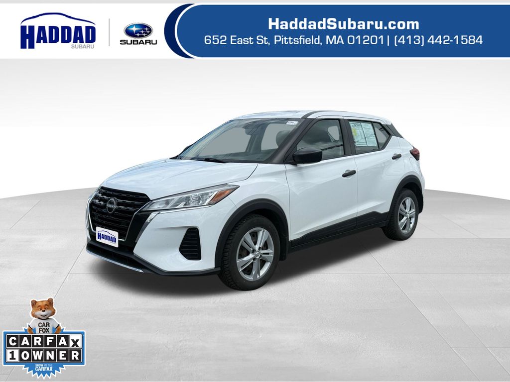 White (Fresh Powder) 2022 Nissan Kicks SUV / Crossover Front-Wheel Drive Continuously Variable Transmission