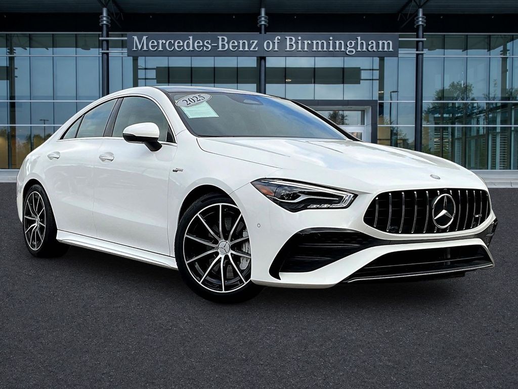 Polar White 2025 Mercedes-Benz CLA Coupe All-Wheel Drive 8-Speed Automatic