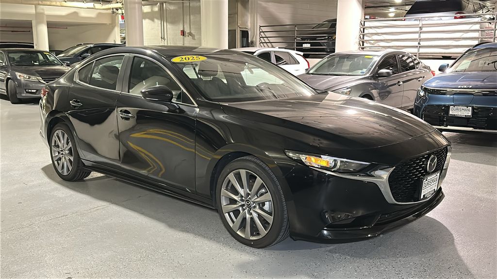 Jet Black Mica 2025 Mazda MAZDA3 2.5 S Preferred Sedan FWD Sedan Front-Wheel Drive 6-Speed Automatic