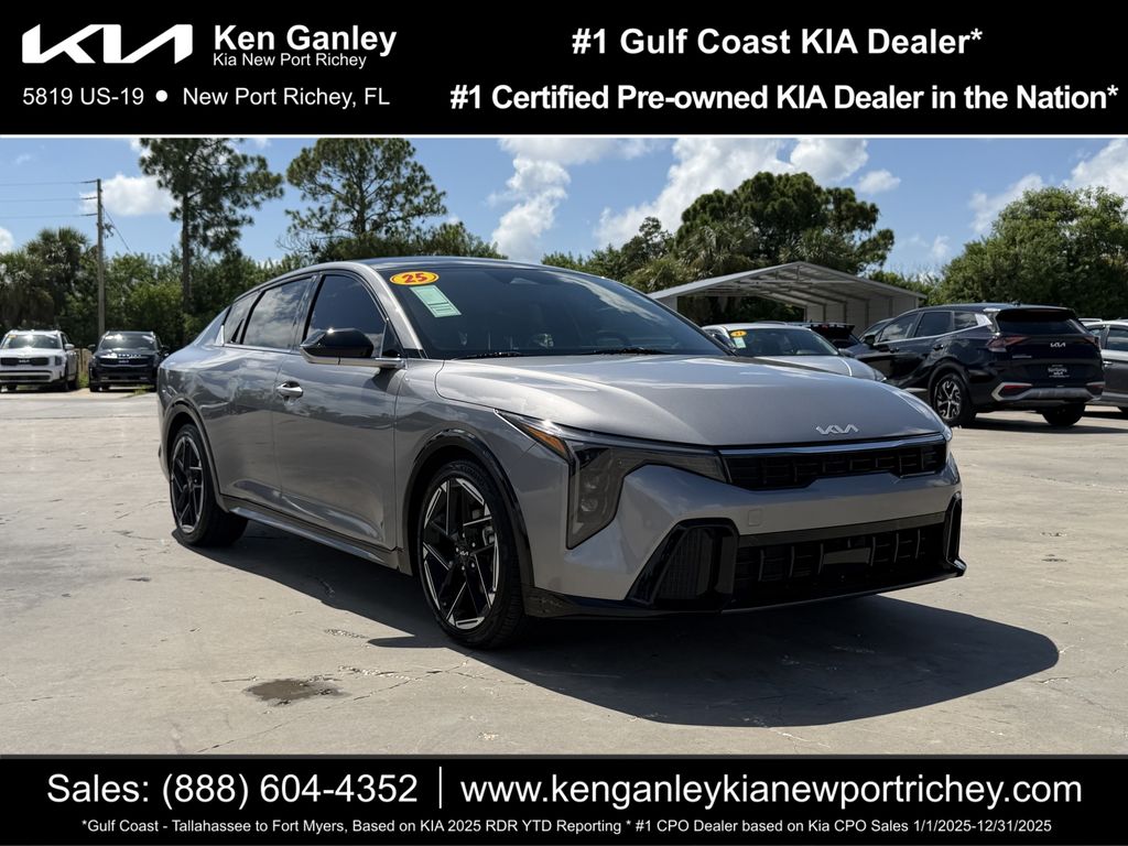 Steel Gray 2025 Kia K4 Sedan Front-Wheel Drive Continuously Variable Transmission