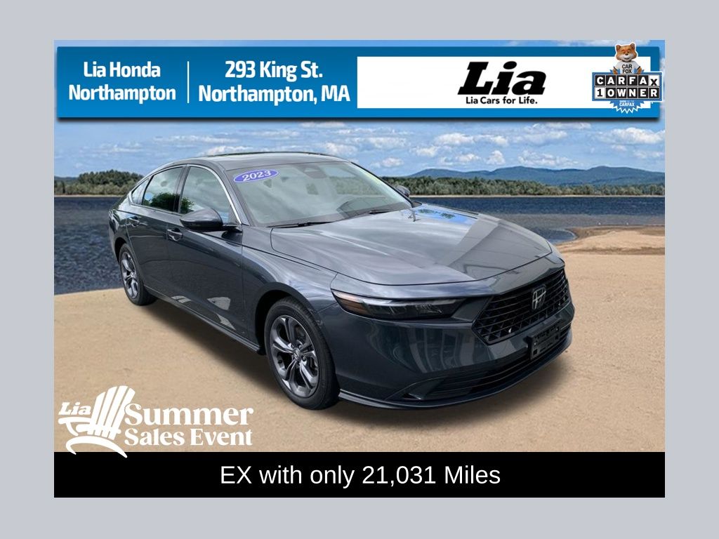 Meteorite Gray Metallic 2023 Honda Accord Sedan Front-Wheel Drive Continuously Variable Transmission