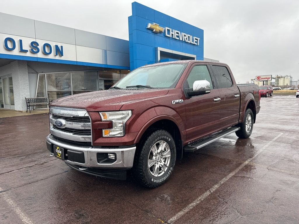 Bronze 2017 Ford F-150 Lariat SuperCrew 4WD Pickup Truck Four-Wheel Drive 6-Speed Automatic