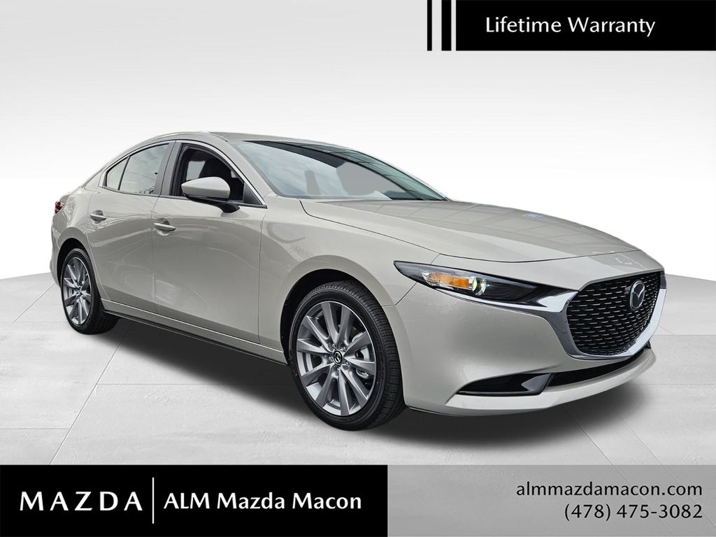 Gray (Platinum Quartz Metallic) 2026 Mazda MAZDA3 Sedan Front-Wheel Drive 6-Speed Automatic