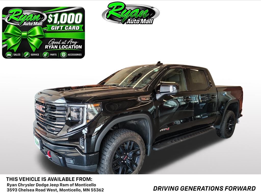 Onyx Black 2023 GMC Sierra 1500 Pickup Truck Four-Wheel Drive Automatic