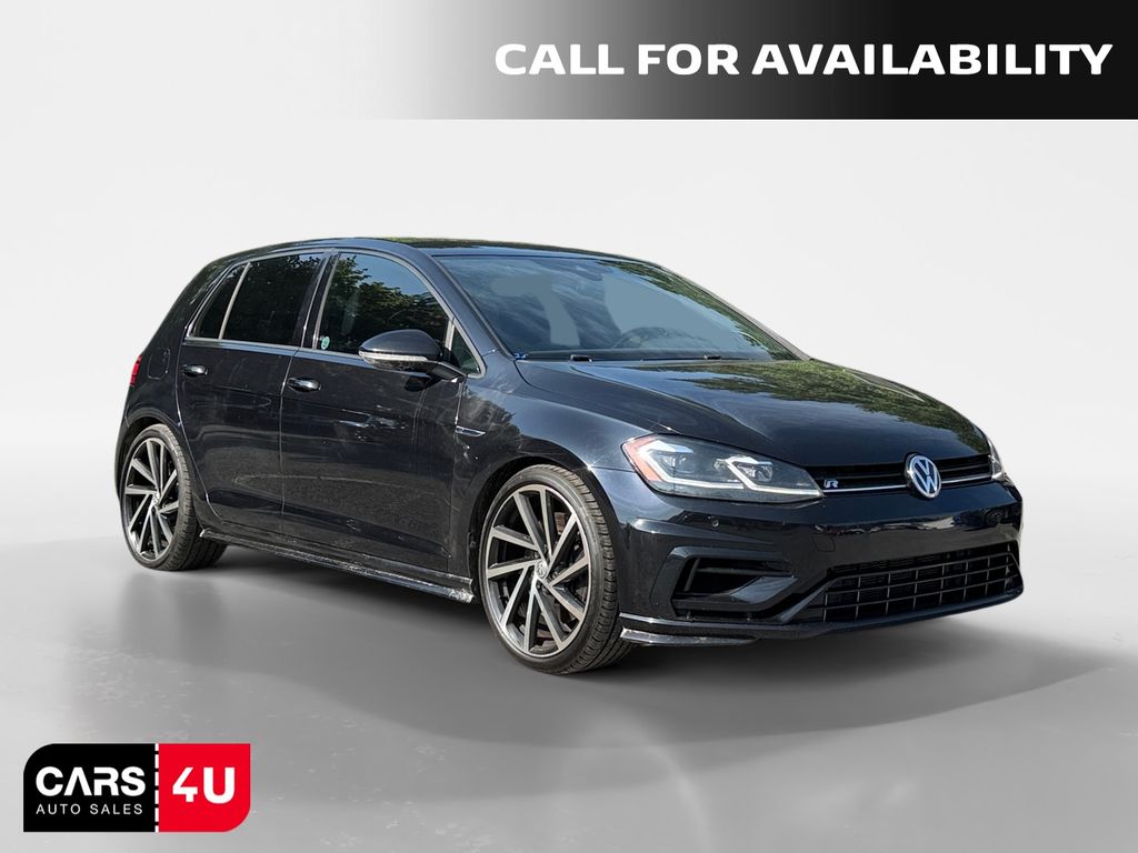 Black 2018 Volkswagen Golf R Hatchback All-Wheel Drive 7-Speed Dual Clutch