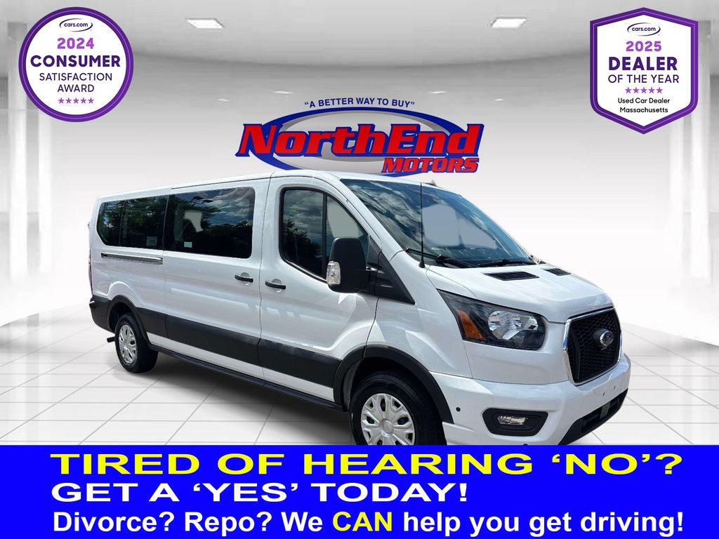 Oxford White 2024 Ford Transit Passenger Van Rear-Wheel Drive