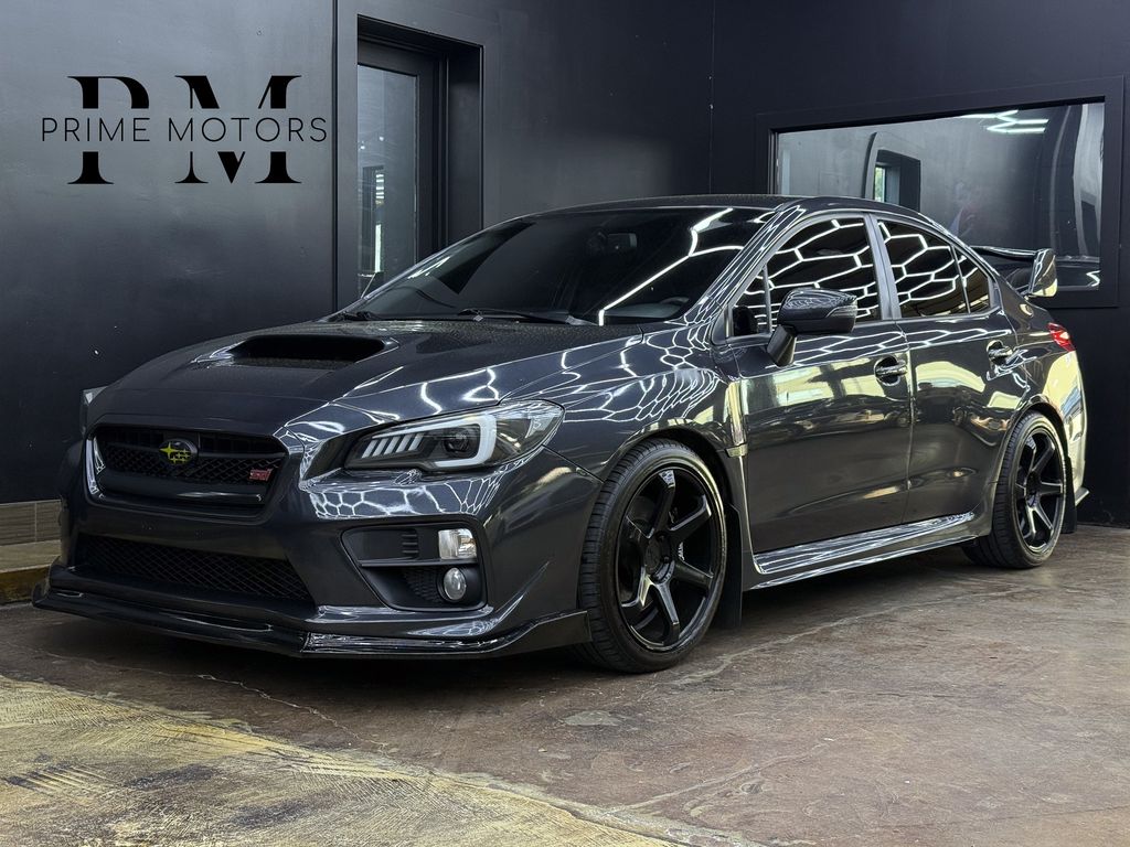 Dark Gray Metallic 2016 Subaru WRX STI Base Sedan All-Wheel Drive 6-Speed Manual