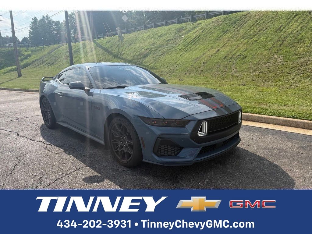 Vapor Blue 2024 Ford Mustang Coupe Rear-Wheel Drive Automatic
