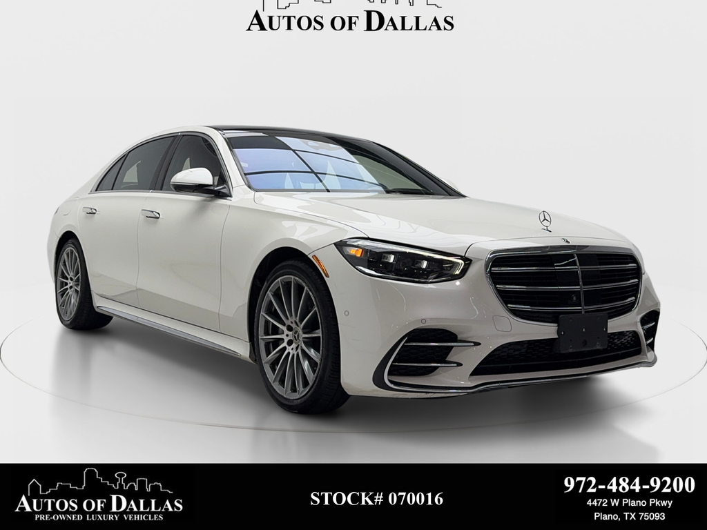 White 2022 Mercedes-Benz S-Class Sedan All-Wheel Drive 9-Speed Automatic
