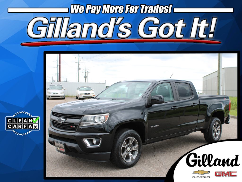 Black 2017 Chevrolet Colorado Pickup Truck Four-Wheel Drive 8-Speed Automatic