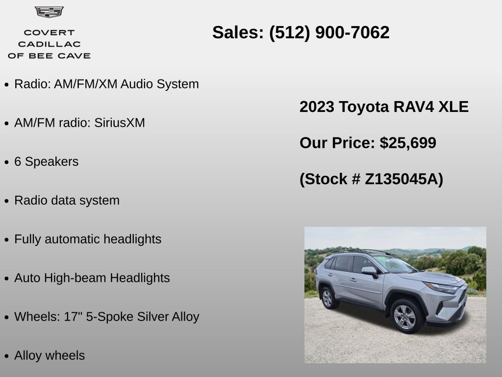 Used Car 2023 Toyota Rav4  Xle For Sale Under $30,000 In Austin, Texas