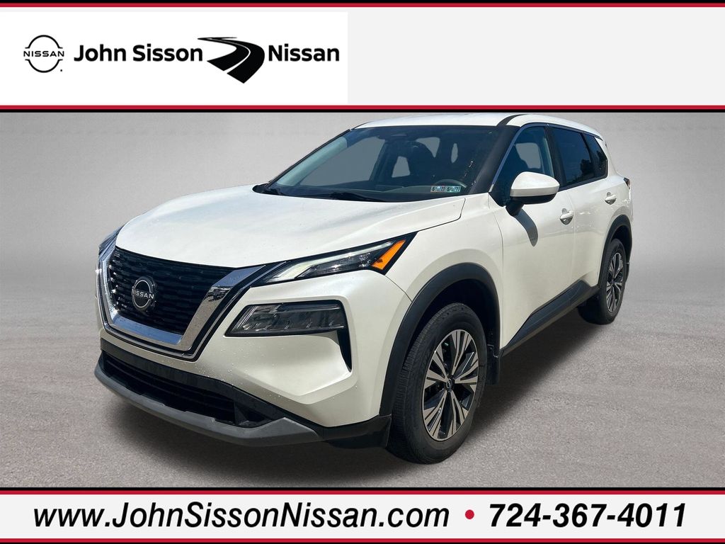 Pearl White Tricoat 2023 Nissan Rogue SUV / Crossover All-Wheel Drive Continuously Variable Transmission