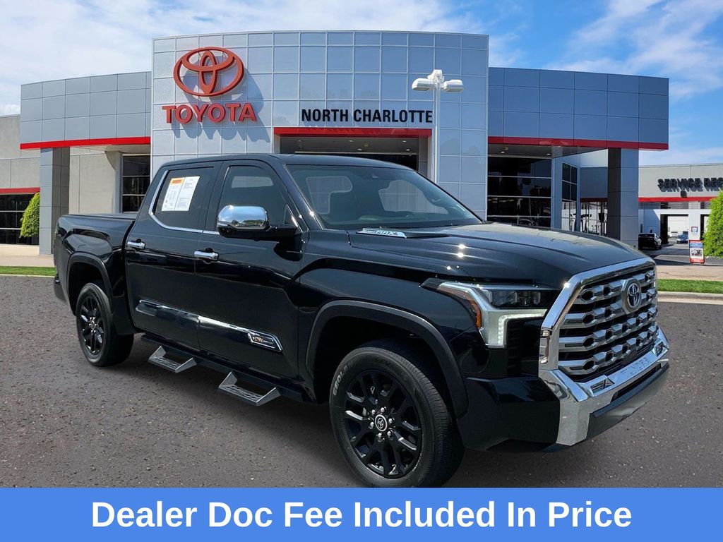 Midnight Black Metallic 2024 Toyota Tundra Hybrid Pickup Truck Four-Wheel Drive Automatic