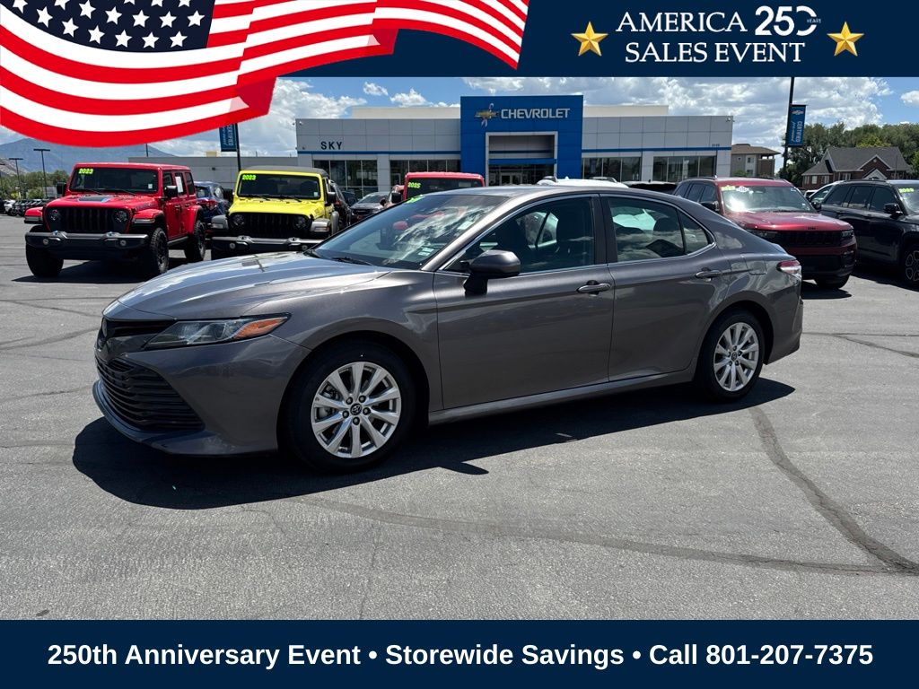 Predawn Gray Mica 2018 Toyota Camry Sedan Front-Wheel Drive 8-Speed Automatic