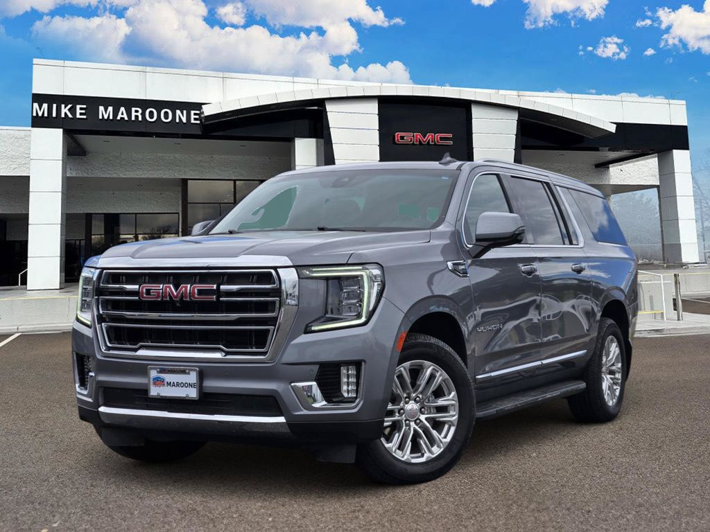 Gray (Satin Steel Metallic) 2022 GMC Yukon XL SUV / Crossover Four-Wheel Drive