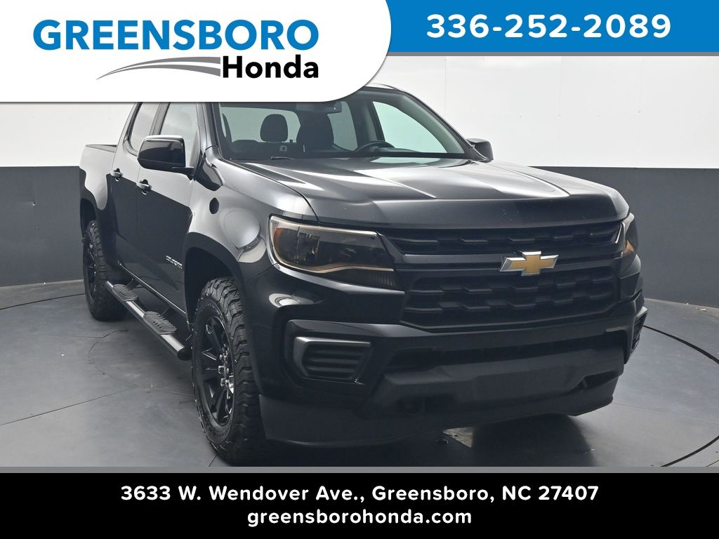 Black 2021 Chevrolet Colorado Pickup Truck Four-Wheel Drive 8-Speed Automatic