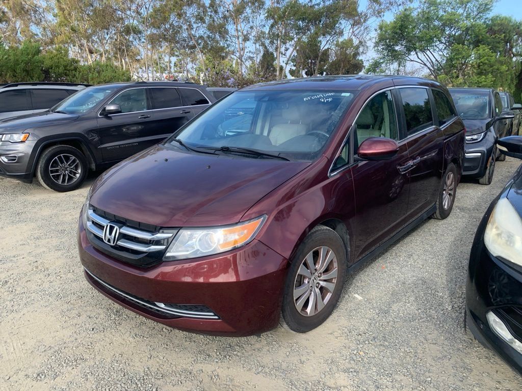 Red (Deep Scarlet Pearl) 2016 Honda Odyssey Minivan Front-Wheel Drive 6-Speed Automatic