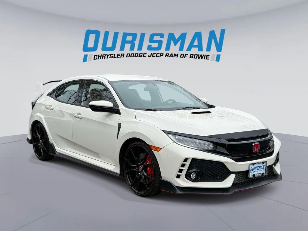 White 2019 Honda Civic Type R Touring FWD Hatchback Front-Wheel Drive 6-Speed Manual