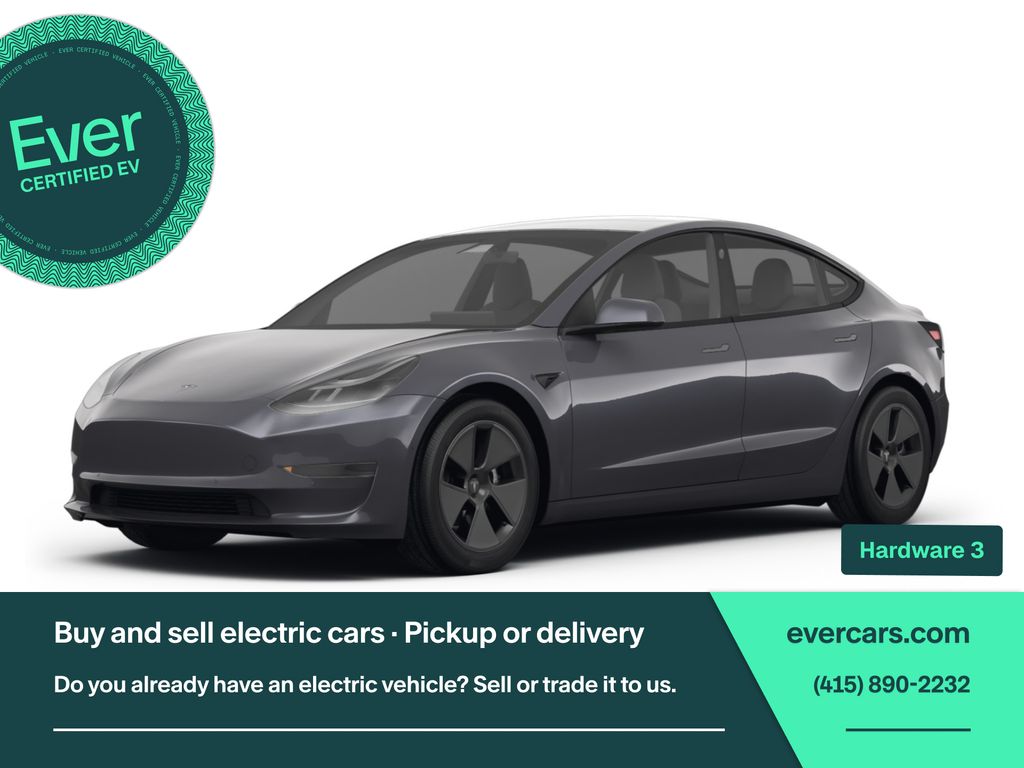 Gray 2023 Tesla Model 3 RWD Sedan Rear-Wheel Drive 1-Speed Automatic