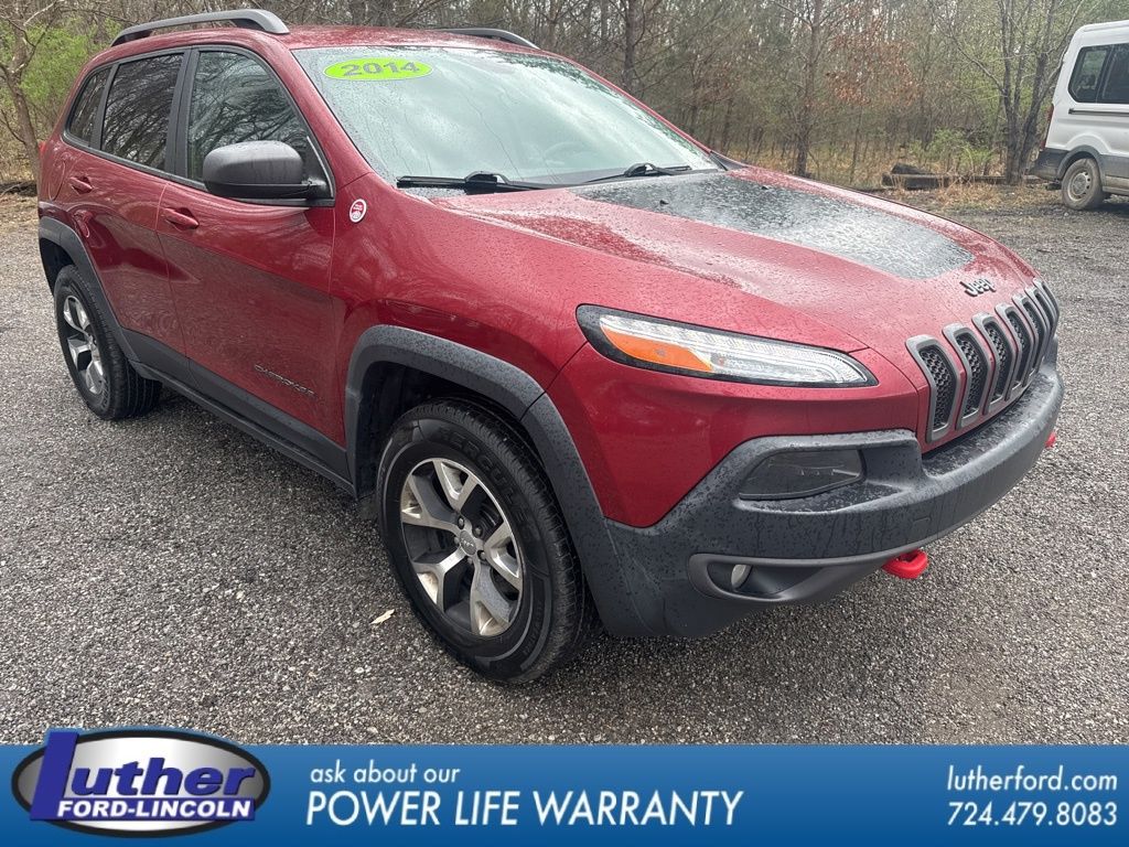 Deep Cherry Red Crystal Pearlcoat 2014 Jeep Cherokee Trailhawk 4WD SUV / Crossover Four-Wheel Drive 9-Speed Automatic