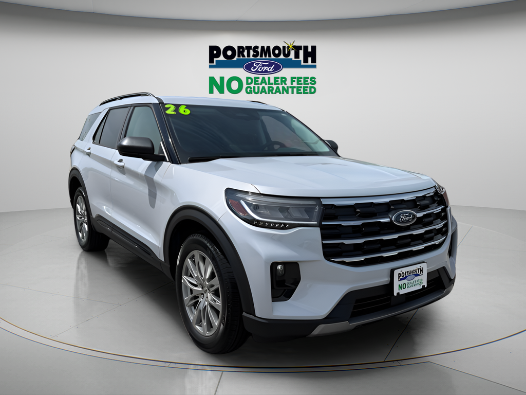 White Metallic 2026 Ford Explorer SUV / Crossover All-Wheel Drive Automatic