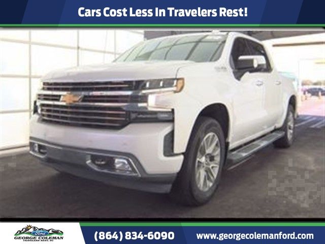 White (Iridescent Pearl Tricoat) 2021 Chevrolet Silverado 1500 High Country Crew Cab 4WD Pickup Truck Four-Wheel Drive Automatic