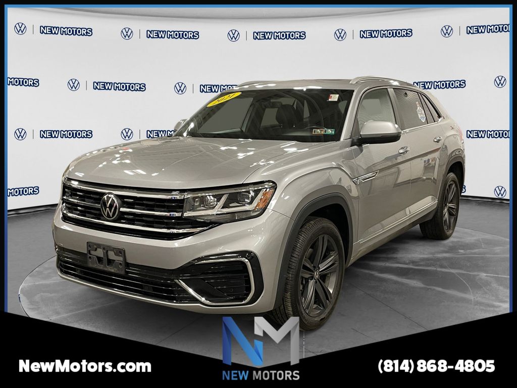 Silver Metallic 2021 Volkswagen Atlas Cross Sport SUV / Crossover All-Wheel Drive 8-Speed Automatic